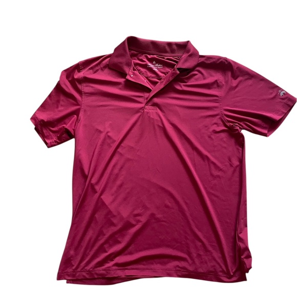 Brooks Brothers Performance Series Short Sleeve Collared Golf Shirt in Red Large - Picture 1 of 8